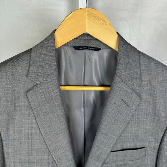 Ralph Lauren Wool Stretch Two Button Gray Sport Coat Men's 38R - Picture 4 of 10